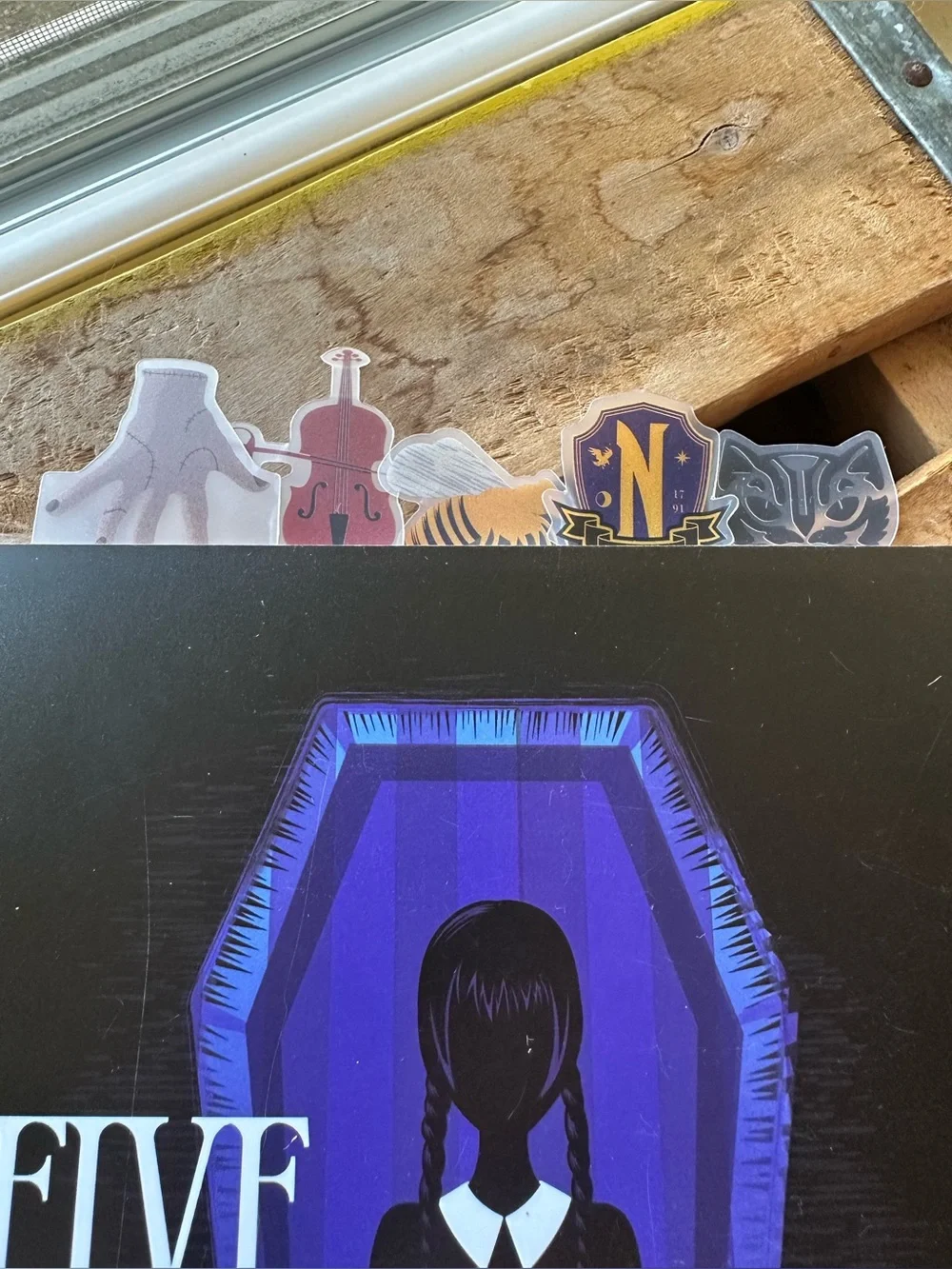 Wednesday Black & Purple Spiral Journal - New